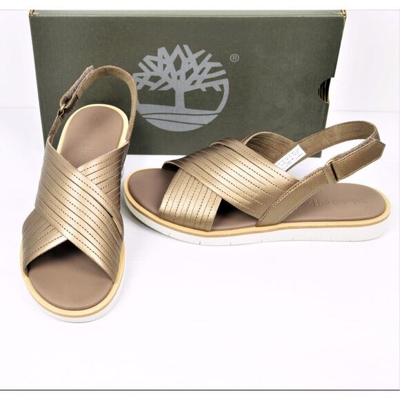 TIMBERLAND Women's Leather Crossband Sandals - Picture 5 of 6